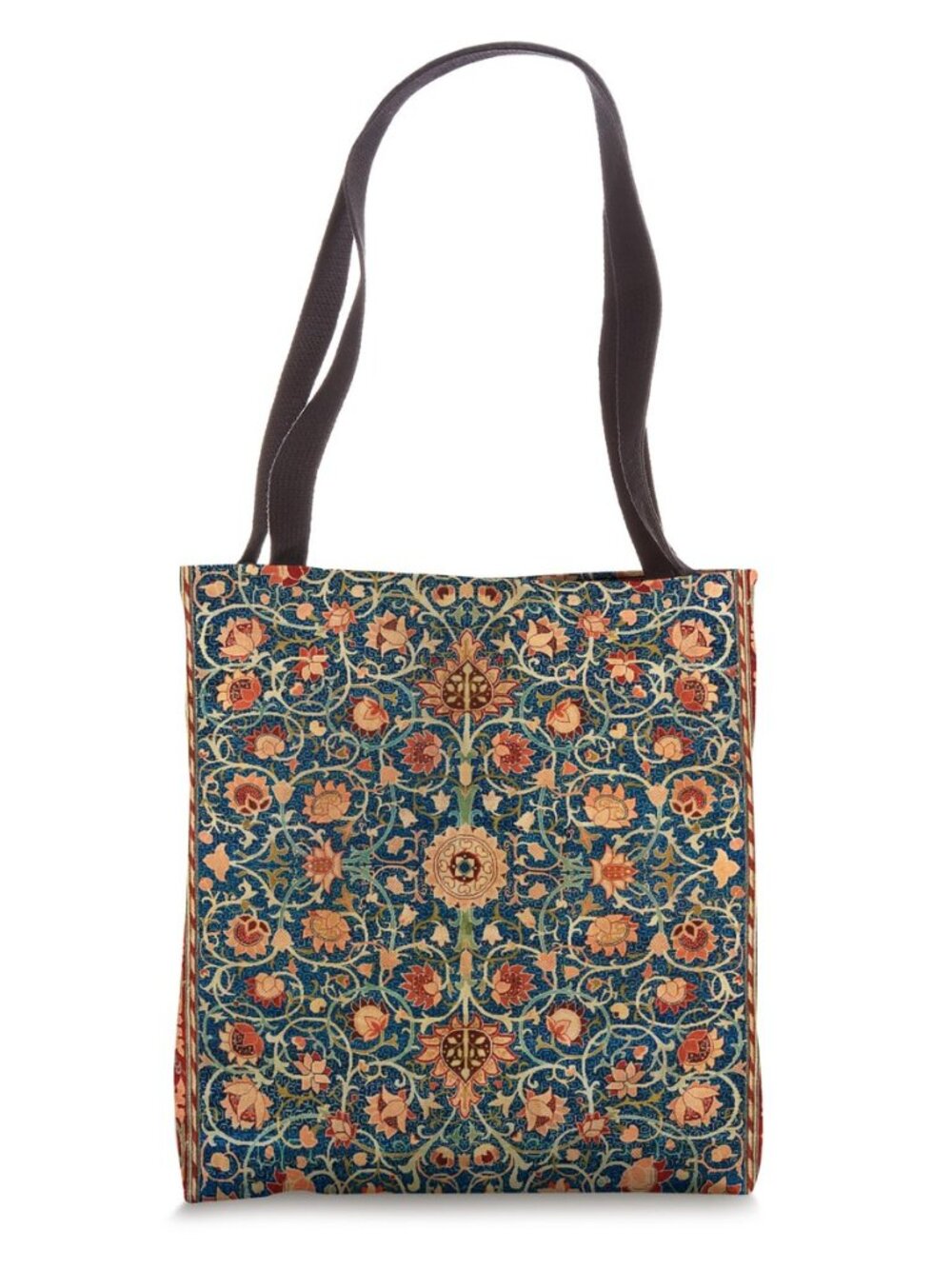 Retro Vintage Bohemian Carpet Floral Boho Ornament Pattern Tote Bag